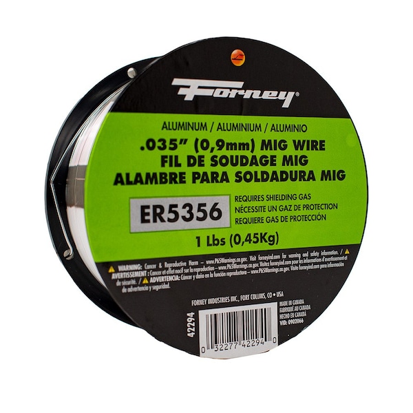 Forney ER5356, Aluminum MIG Welding Wire, .035 in x 1 Pound 42294 - main